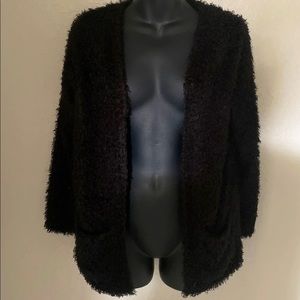 H&M 
Divided 
Fuzzy Cardigan 
Black 
XS